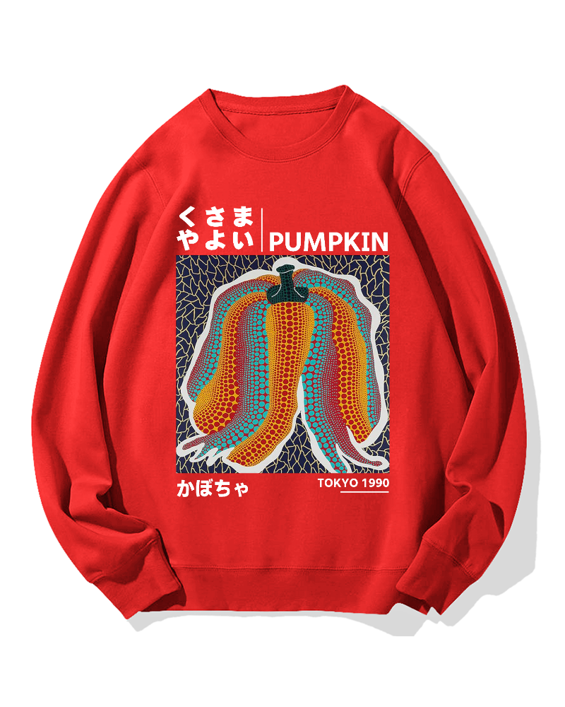 Japanese Punpkin Cotton Sweatshirt