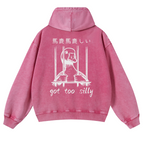 Duck Vintage Washed Cotton Back Art Hoodie