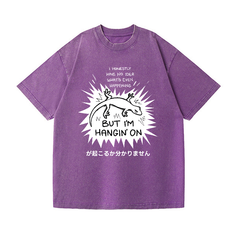 Gecko Vintage Wash Japanese Design T-Shirt