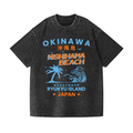 Okinawa Vintage Wash Japanese Design T-Shirt