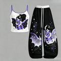 Starry Bat Top & Elasticated Trousers Two-Piece Set