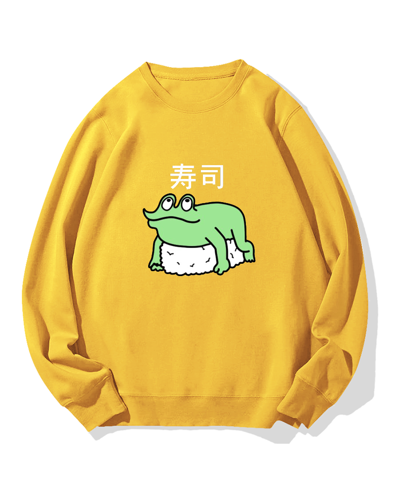 Frog Sushi Cotton Sweatshirt