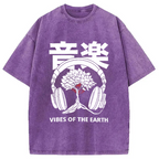 Music DJ Hip Hop Washed T-Shirt