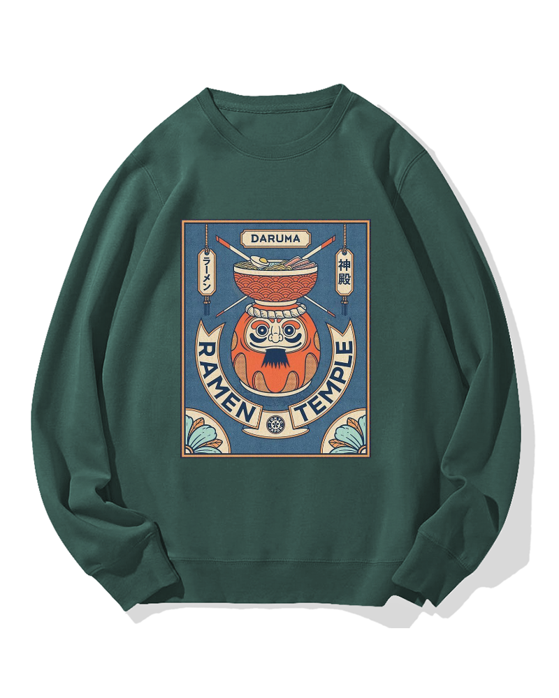 Ramen Temple Cotton Sweatshirt