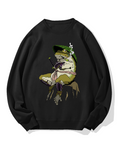 Frog Samurai Cotton Sweatshirt