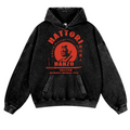 Okinawa Hattori Hanzo Vintage Washed Thick Cotton Hoodie