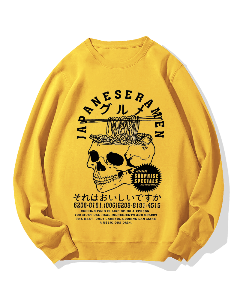 Japanese Ramen Gourmet Cotton Sweatshirt