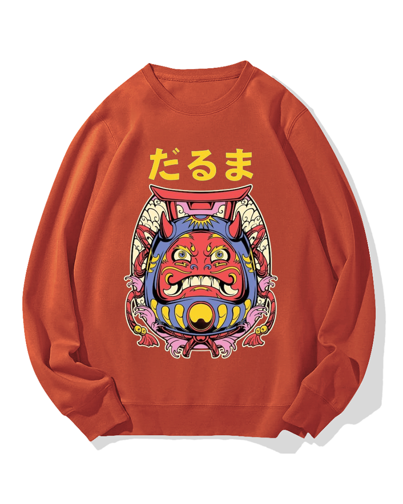 Japanese Daruma Cotton Sweatshirt