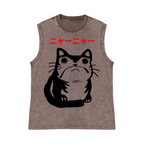 Frog Pure Cotton Wash-Dyed Sleeveless Tank Top