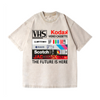 VHS Vintage Wash Japanese Design T-Shirt