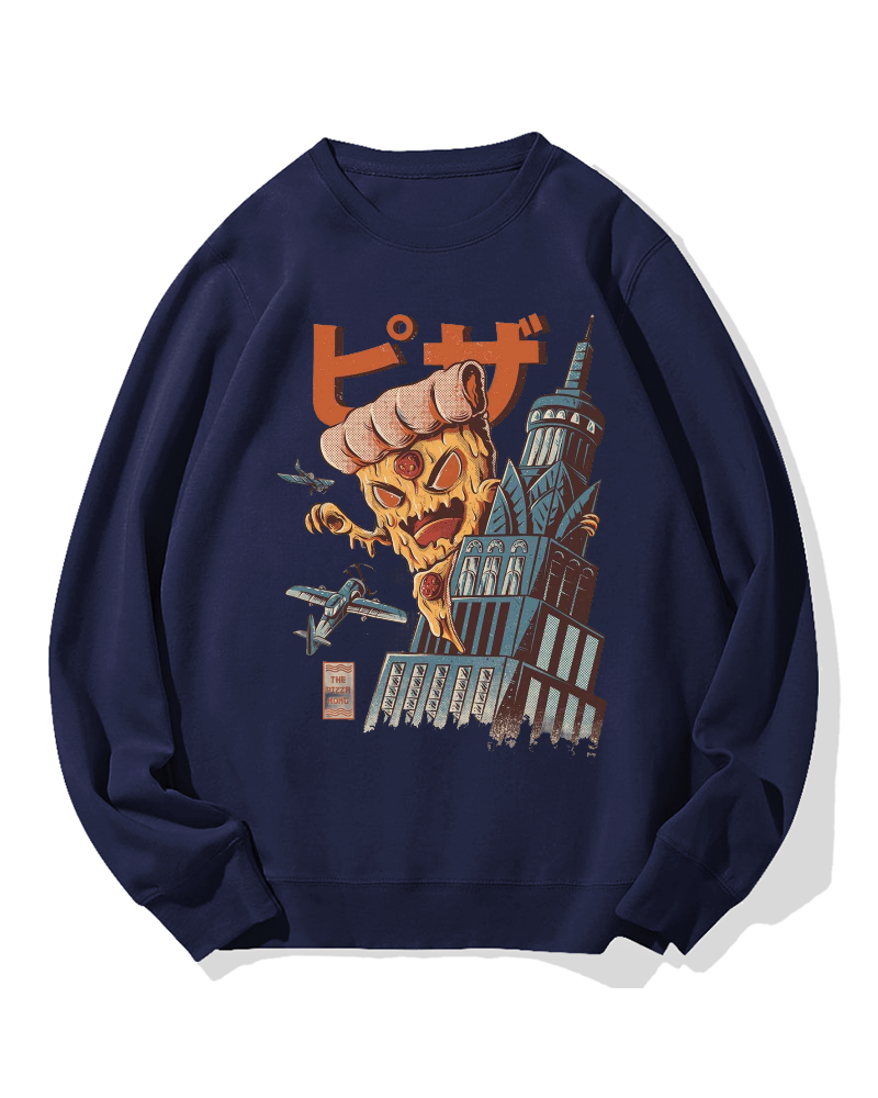Pizza Monster Cotton Sweatshirt