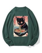Ramen Cat Cotton Sweatshirt