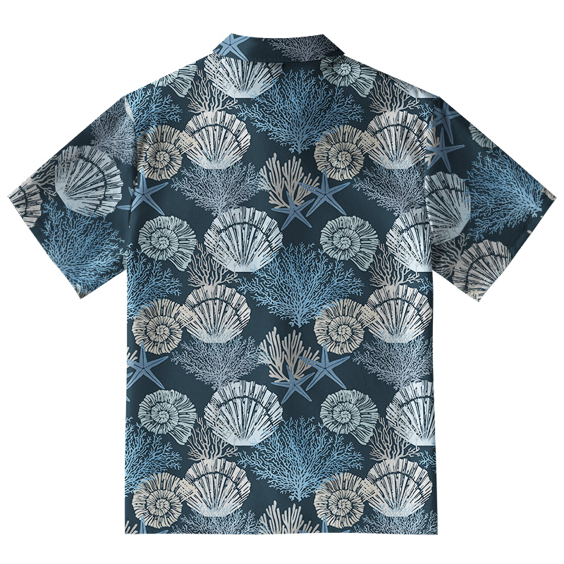 Seashell And Starfish Aloha Hawaiian Shirt