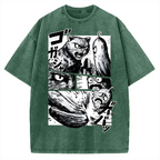 Cat vs Zucchini Vintage Washed T-shirt