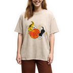 Neko Playing Cat Washed T-Shirt