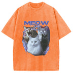 Neow Cat Meme Washed T-Shirt