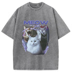 Neow Cat Meme Washed T-Shirt