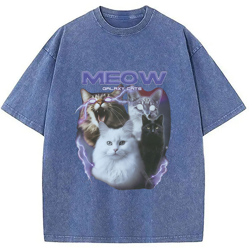 Neow Cat Meme Washed T-Shirt