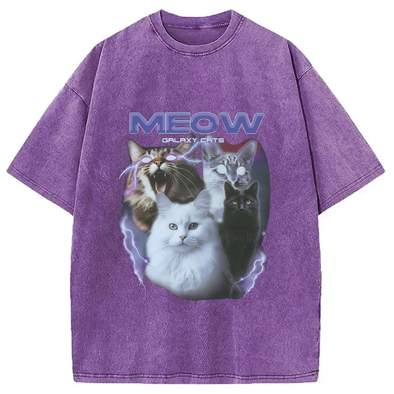 Neow Cat Meme Washed T-Shirt