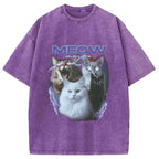 Neow Cat Meme Washed T-Shirt