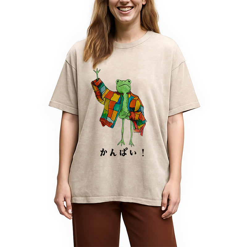 Cheers Frog Washed T-Shirt