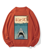 Uyiko-e Shark Cotton Sweatshirt