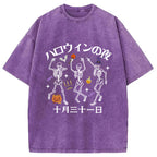Happy Halloween Japanese Washed T-Shirt