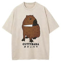 Cuttybara Funny Washed T-Shirt