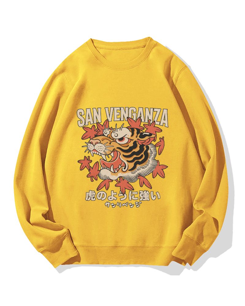 Japanese Ukiyo-eTiger Cotton Sweatshirt