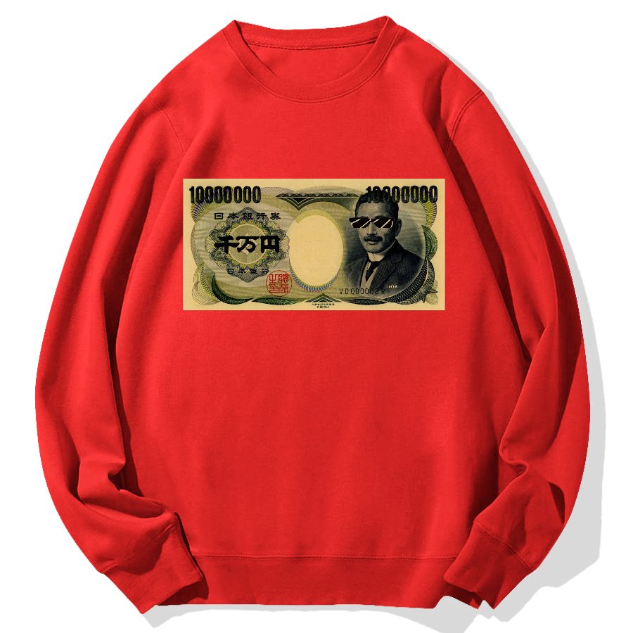 Ten million yen Geek Cotton Sweatshirt
