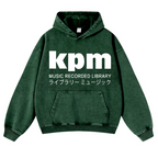 KPM Music Recorded Library Vintage Washed Thick Cotton Hoodie