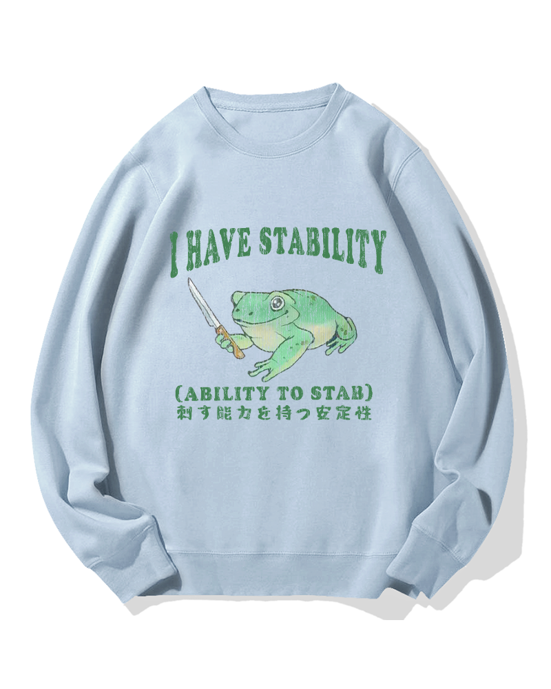 Mentally Stable Assassin Frog Cotton Sweatshirt