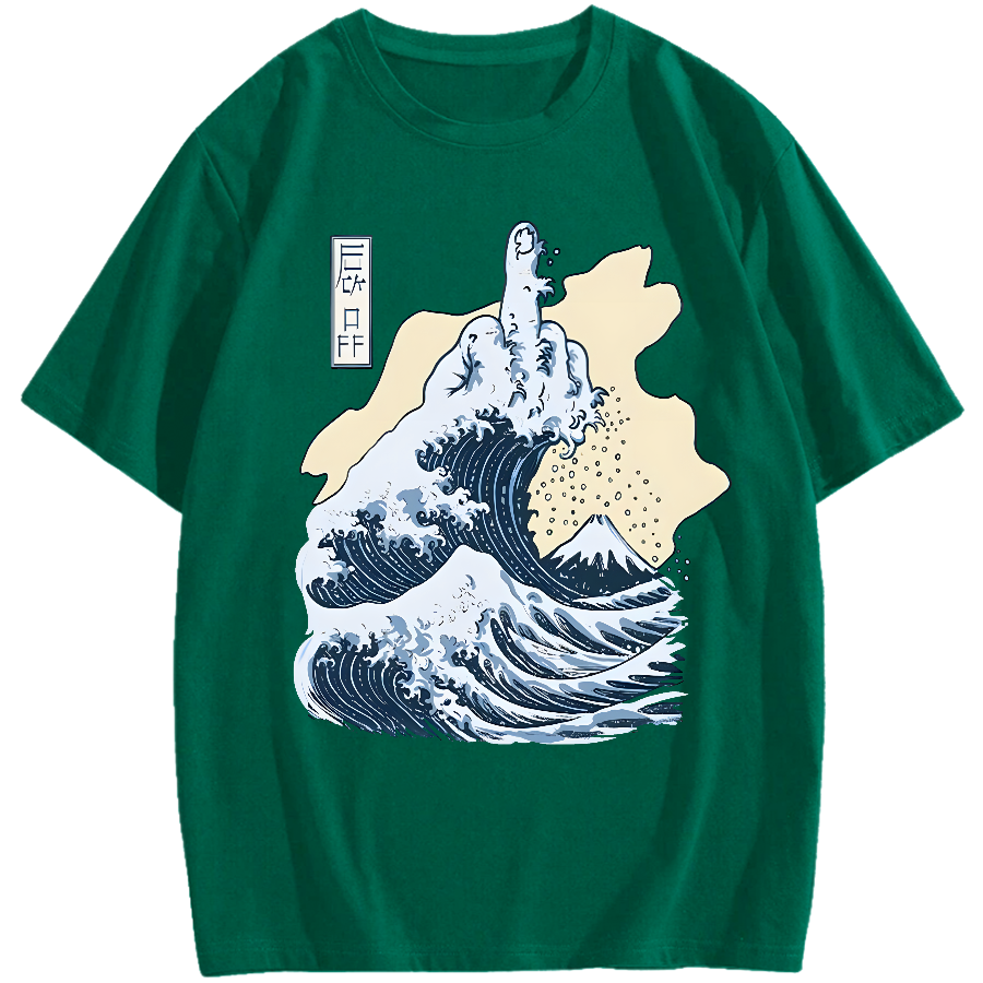 Kanagawa F**k Cotton casual T-shirt