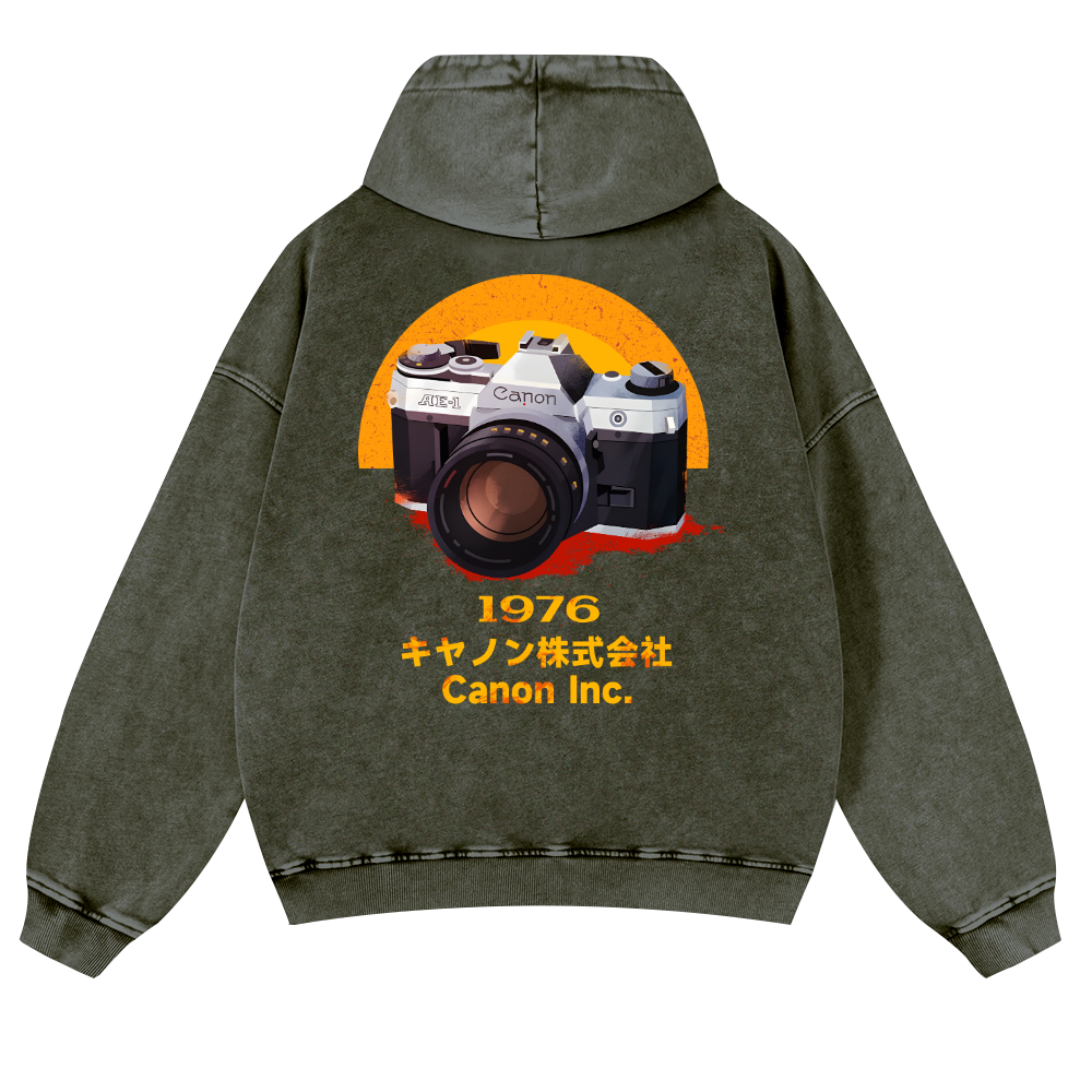 Canon Vintage Washed Cotton Back Art Hoodie