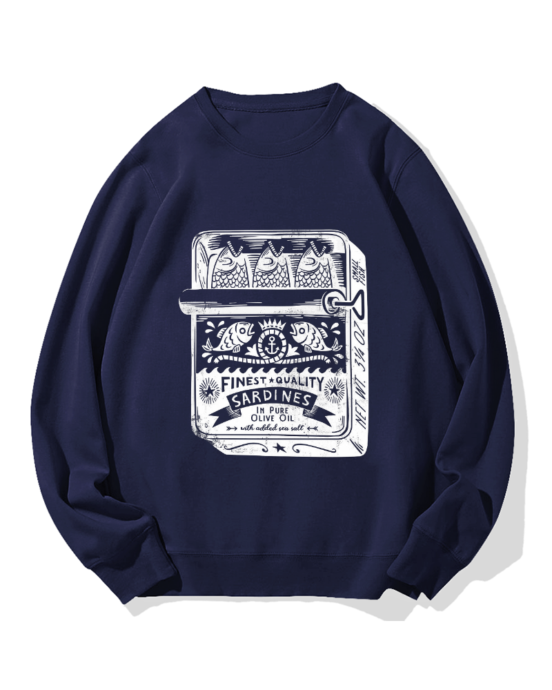 Canned Fish Cotton Sweatshirt