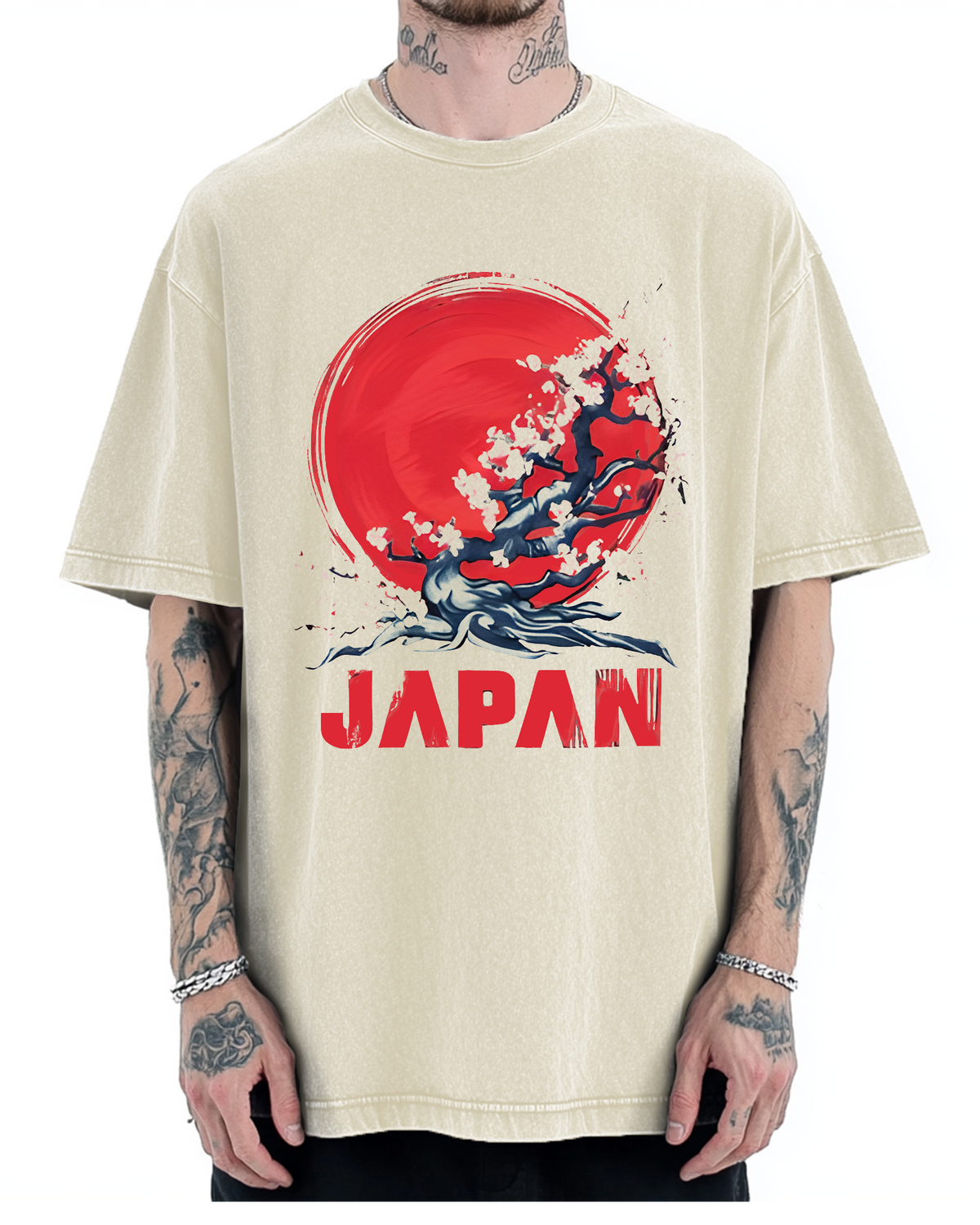 Japan Sakura Vintage Washed T-shirt