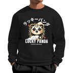 Lucky Panda Cotton Pullover Sweatshirt