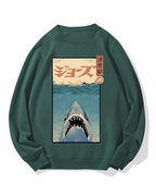 Uyiko-e Shark Cotton Sweatshirt