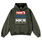 Tom's Toyo Tires HKS Vintage Washed Thick Cotton Hoodie