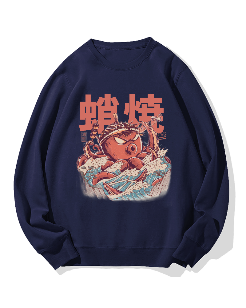 Takoyaki Octopus Monster Cotton Sweatshirt
