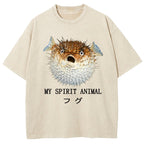 Grumpy Pufferfish Washed T-Shirt