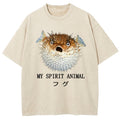 Grumpy Pufferfish Washed T-Shirt