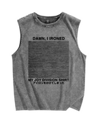 Ironed Music Vintage Distressed Washed Tank Top