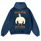 Duck Goose Vintage Washed Cotton Back Art Hoodie