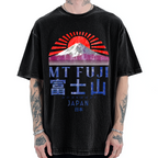 Mount Fuji Vintage Japan Graphic Cotton casual T-shirt