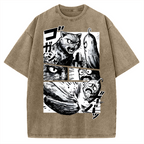 Cat vs Zucchini Vintage Washed T-shirt