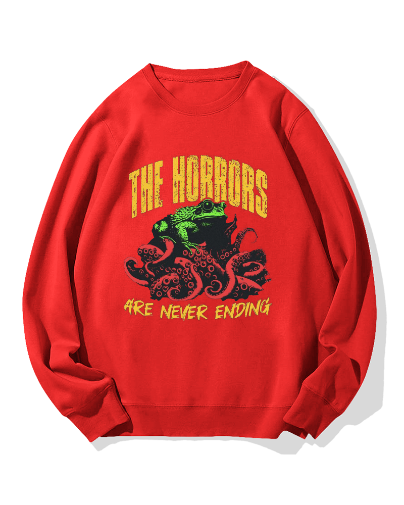 Horror Frog Cotton Sweatshirt