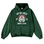 Hattori Hanzo Komainu Vintage Washed Thick Cotton Hoodie