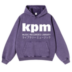 KPM Music Recorded Library Vintage Washed Thick Cotton Hoodie