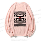 Unisex Casual Artistic Geometric Eyes Printed Sweatshirt
